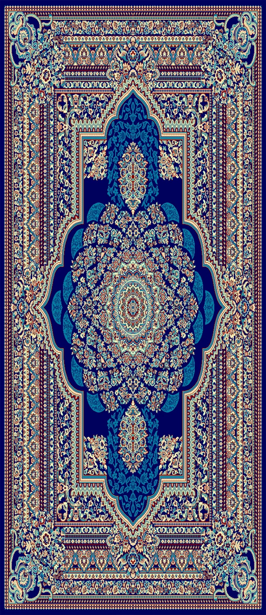 5x7 ft design image for Imperial Floral Heatwoven Carpet