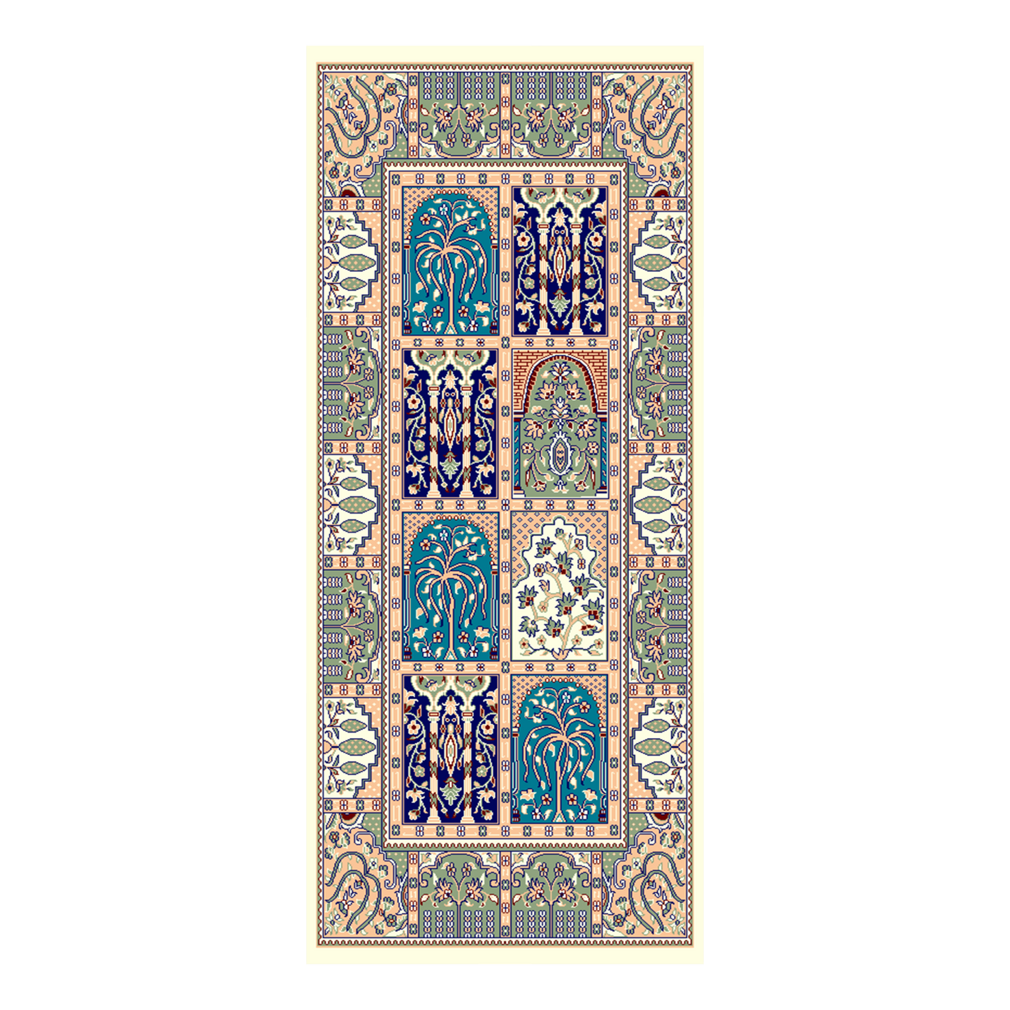 Garden of Jasmine-Traditional 3X5-Sh617